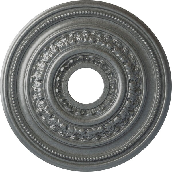 Ekena Millwork Orleans Ceiling Medallion (Fits Canopies up to 4 5/8"), 17 5/8"OD X 3 5/8"ID X 1 7/8"P, Platinum CM17OLPLS - main